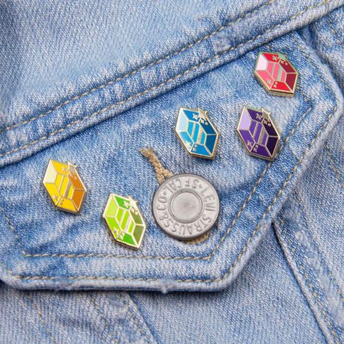 XXX retrogamingblog2:  Zelda Rupee Pins made photo