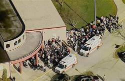 cognitivedissonance:  flufflogic:  cognitivedissonance:  jonnubroth:  nbcnews:  School stabbing spree: 20 hurt in Pittsburgh-area bloodbath (Photo: NBC News) As many as 20 students were hurt, some with life-threatening wounds, when a classmate went on