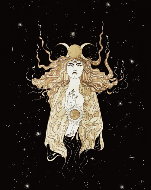 spellchased:the high priestess + libra | by @cocorrina.co