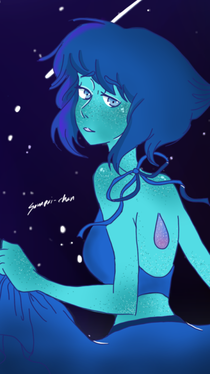 sampai-chan:So I did a thing with lapis lazuli I like the thought of her having freckles CX