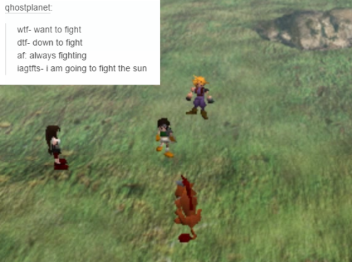 The Dream Team + Text Posts(Vincent only) (Vincent and Lucrecia) (Yuffie only) (Cloud and Sephiroth)