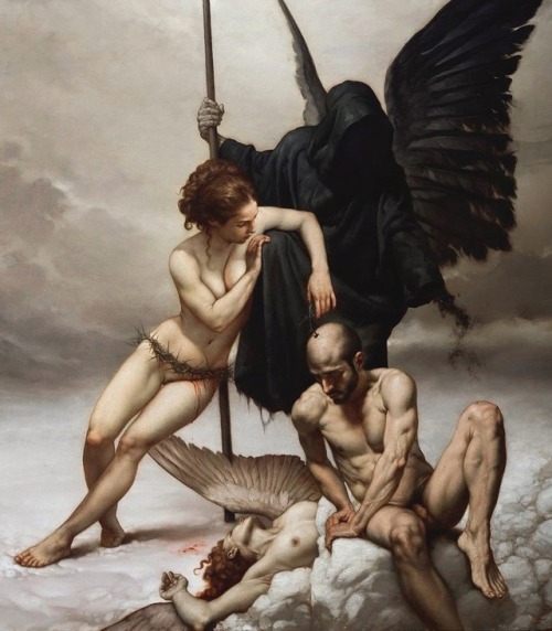 aqua-regia009:L'angelo, la morte e il diavolo (2018) - Roberto Ferri
