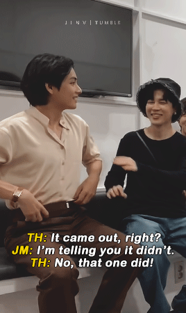 Jinmin Trying To Stop Taehyung From Spoiling Content (trans. Cr: @/eternalhyyh)