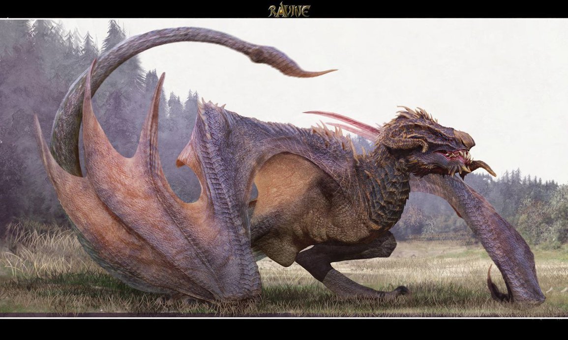 Did you know Wyvern’s are described as “Two legged dragons with barbed tales”