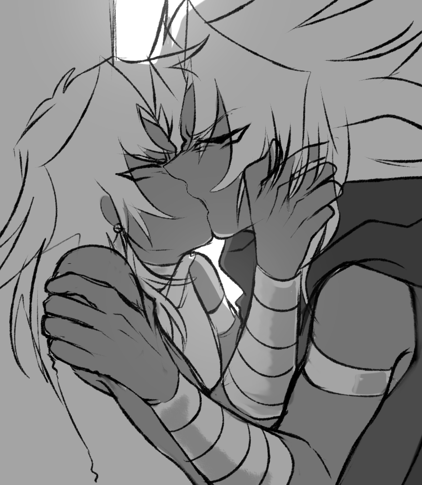 blueflowervalley:     5. Angry kiss @eternalxnights  theres our tsundere bronzies,