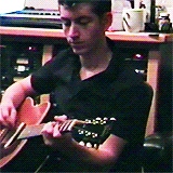 arcticsmonkeygifs:  alex turner in the snap out of it video 