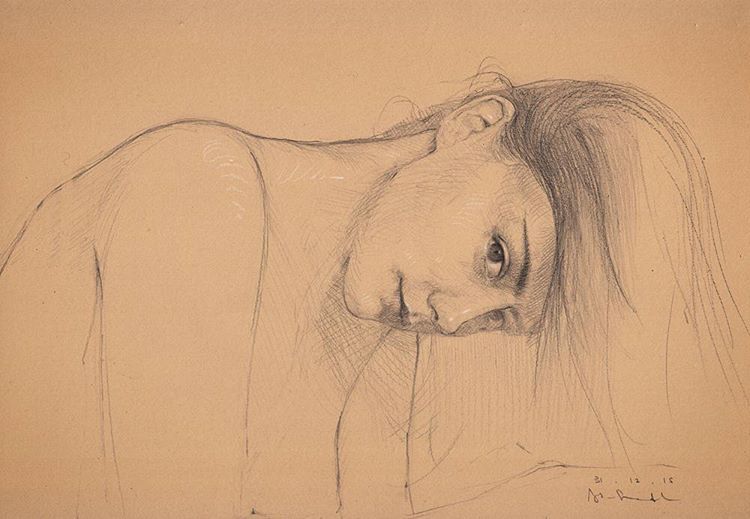 akramfadl:3p.m #sketch #drawing #figurestudy #portraitdrawing #portrait #portraitstudy