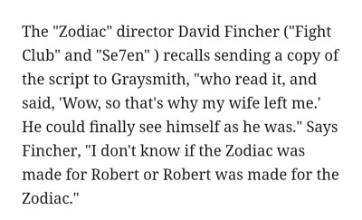 micro-usb:micro-usb:The fact that it took Fincher sending him a copy of the script