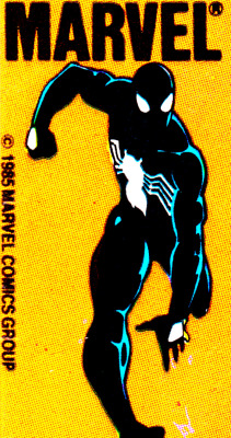 jthenr-comics-vault:  Black Suit Spidey Corner Box(1985) 