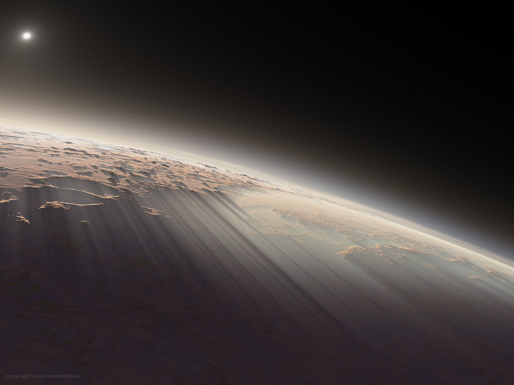 opticallyaroused:  Morning On Mars  Martian sunrises, as seen by the HiRISE orbiter