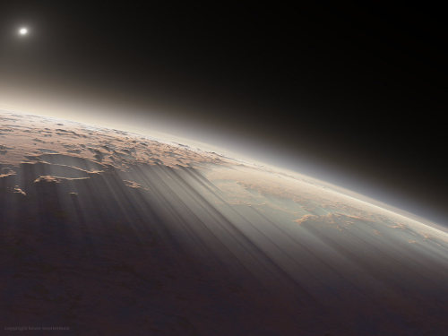 Martian sunrises, the HiRISE orbiter