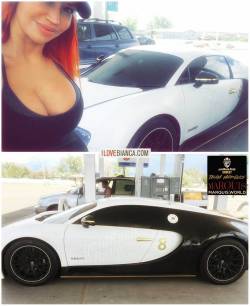 Bugatti. 3.6M$ Impressive curves! 😀 www.ilovebianca.com #ilovebianca #biancabeauchamp #redhead #gr8 #GR8EST #goldrushrally #bjgatti #TeamMarquis @marquismagazine by biancabeauchampmodel