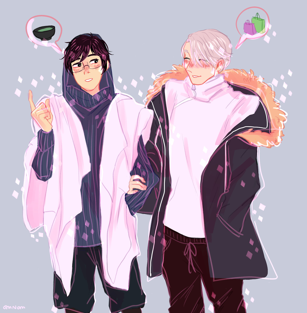 om-nommz:  drawing these two helps me relieve some stress ᕕ( ᐛ )ᕗ