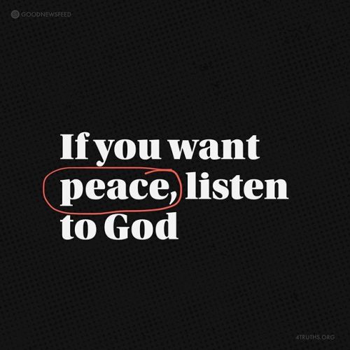 If you want peace, listen to God over the media. — ““Do not let your heart be troubled; believe in G