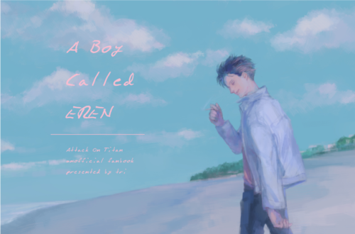 “a boy called eren”　の表紙全体図 (ロゴの位置は変えてます)