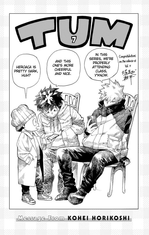 New Horikoshi Sketch For TUM Volume 7