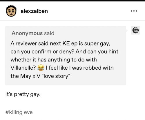 I seriously prefer the gayness to be implied but between V &amp; E, and not explicit between Helene 