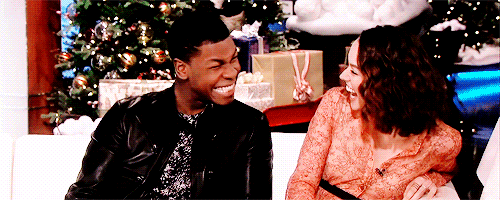 gilderoys:John Boyega’s impression of Daisy Ridley