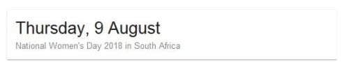 wundernsfw: Happy Women’s Day! (In South Africa!)  That’s right, today here in South Afr