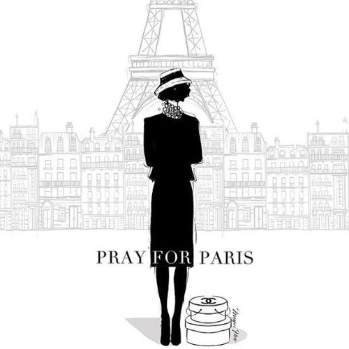 Thinking of you, Paris, and the rest of the world! #peace #prayforparis #prayfortheworld #illustrati