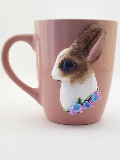 Cute Bunny Mug //RossalieHandmade