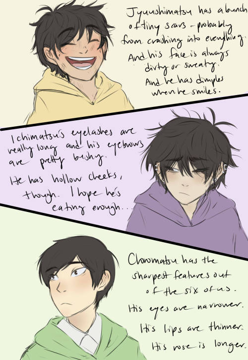 kailimossmallow: Weird comic I made for @nhipotle ‘s Blind Karamatsu AU because someone d