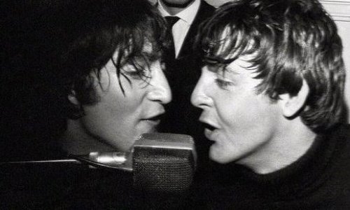 John Lennon And Paul McCartney At The Marietta Hotel In Obertauern, Austria, 1965