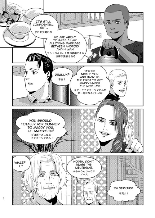 NOW ON SALE!“Operation Marriage Proposal” A Hank x Connor Fan Comic25 Pages/A5 size