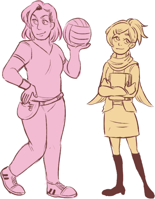 yazzdonut:  someone asked me to make some of the highschool doodles from this post