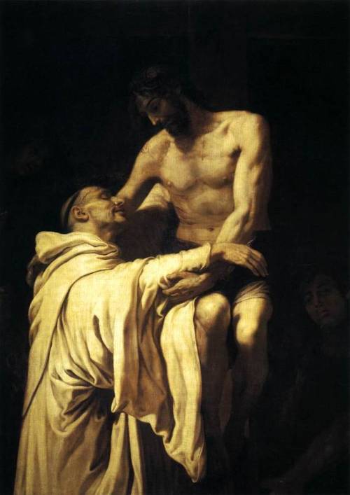 Christ Embracing St. Bernard, Francisco Ribalta, 1625-27