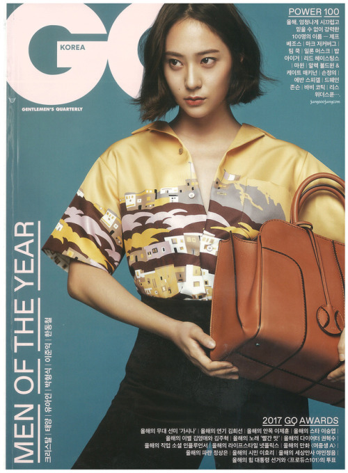 171123 Krystal @ GQ December Issue。(via jungsoojung.com)