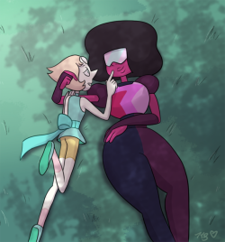 spinelstar: 30-Day OTP Challenge | Karin’s 30 Days of Pearlnet Day 2: Cuddling somewhere Well, they were cuddling. Now they’re kind of just teasing each other. (Click for better quality) 