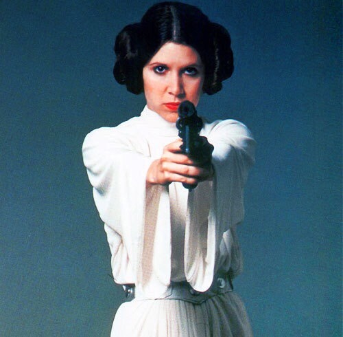 beatnikdaddio: carrie fisher as princess leia. 1977. 