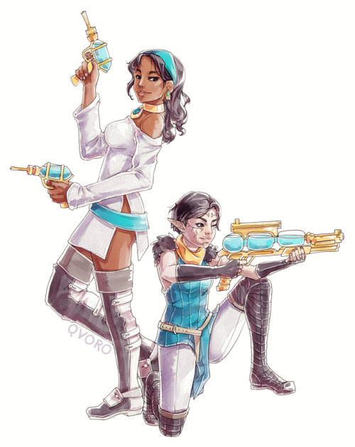 qvoro:  deadly assassin duo (ง •̀_•́)ง 