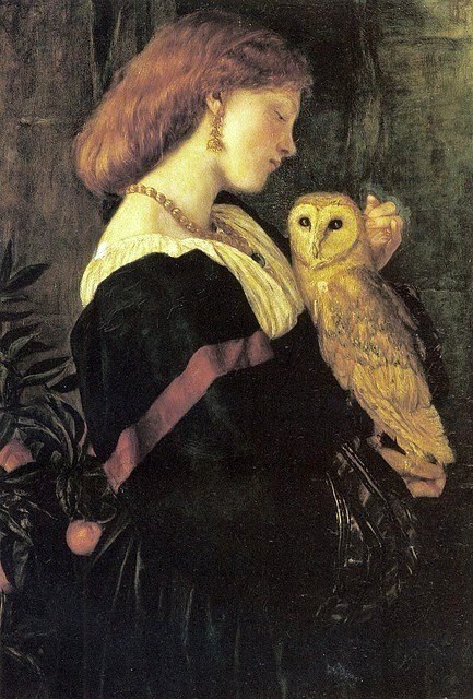 daemonomicon:Women & their Bird Dæmons. I .The Grey Parrot, Walter Howell Deverell |  Girl With 