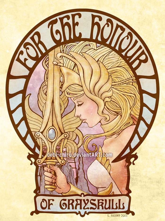 badassgallery:  Art Nouveau She-Ra by ~Debi-Chiru