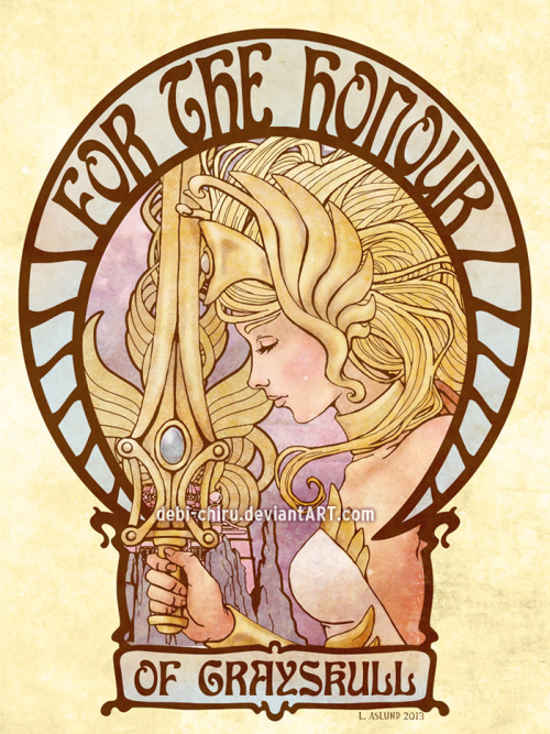 badassgallery:Art Nouveau She-Ra by ~Debi-Chiru 