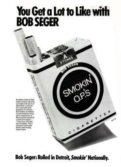 chrisgoesrock:  Bob Seger Billboard Magazine Advertise 1972 