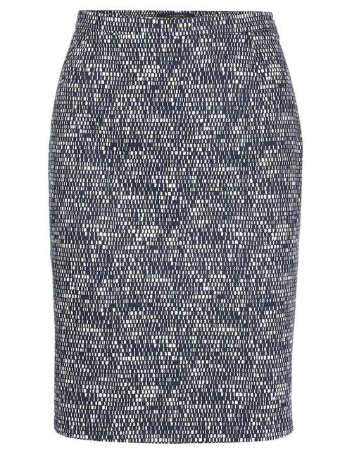 Printed Pencil Skirt