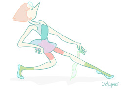 ozkymer:  Daily Doodle 5. Pearl in a really unconfortable and inhuman pose. well, she´s not human after all so yeah.