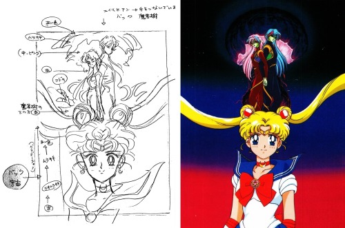 Sailor Moon Animanga Books by Nakayoshi CoverSketches by Naoko Takeuchi (2)