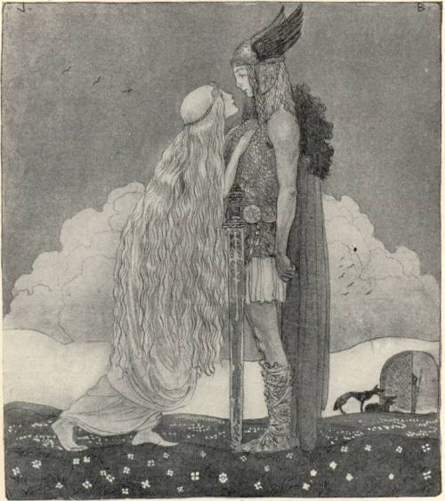 ‘Freyja and Svipdag’ by John Bauer