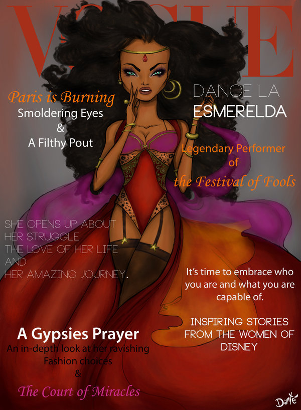 ultimatemoviefanatic:  Disney princesses on the cover of Vogue.