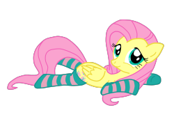 madame-fluttershy:  Fluttershy socks by ~Dashie-So-Cute