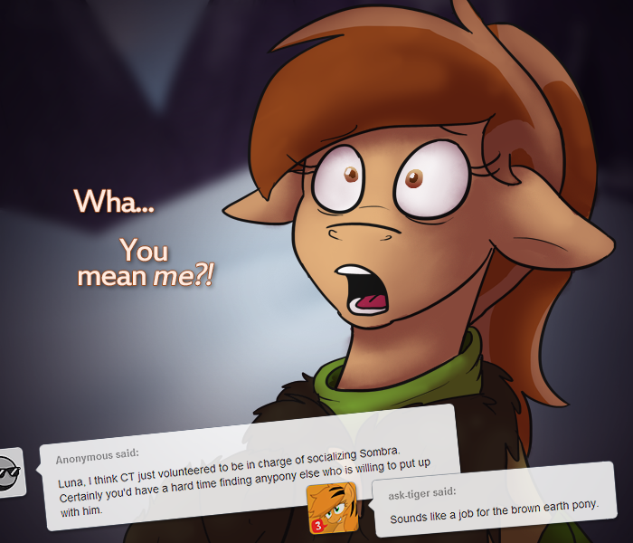 ask-king-sombra:  Wonder how Celestia’s little reformation thing is turning out. 