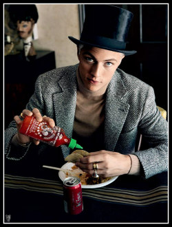 glamboyl:Top Hat &amp; Taco - Lucky Blue Smith modeling for GQ Russia.