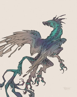 kristenplescow:  002. Gryphon Blue and brown