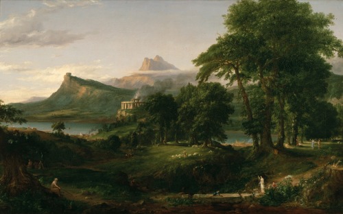 lacma:  This is the final weekend to see Thomas Cole’s   masterpiece, The Course of Empire (1834–36) at LACMA.   The five large-scale paintings—a visual feast and meditation about civilization and the potential challenges facing the young country—are