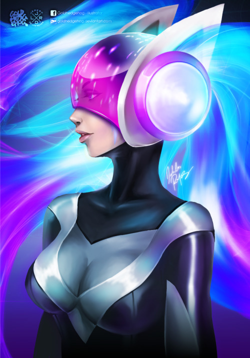 league-of-legends-sexy-girls:DJ Sona Ethereal by goldhedgehog