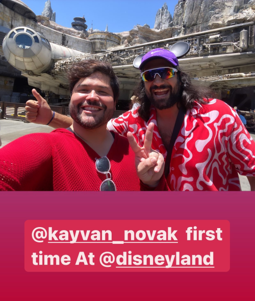 harveyguillensource:Harvey and Kayvan at Disneyland!